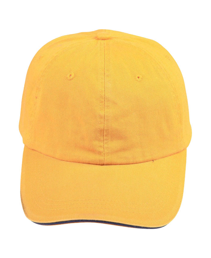WORKWEAR, SAFETY & CORPORATE CLOTHING SPECIALISTS - Washed polo cotton unstructured cap sandwich cap