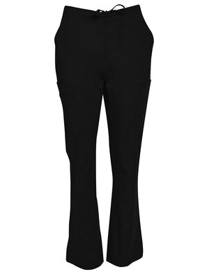 WORKWEAR, SAFETY & CORPORATE CLOTHING SPECIALISTS - Ladies Semi-Elastic Waist Tie Solid Colour Scrub Pants