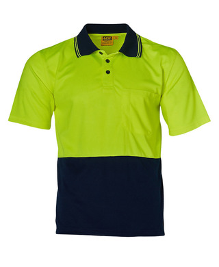 WORKWEAR, SAFETY & CORPORATE CLOTHING SPECIALISTS - Hi-Vis cooldry safety polo S/S