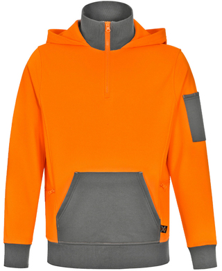 WORKWEAR, SAFETY & CORPORATE CLOTHING SPECIALISTS - Hi-Vis Premium Fleece Two Tone Hoodie