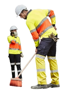 WORKWEAR, SAFETY & CORPORATE CLOTHING SPECIALISTS - Mens Bio Motion Hi Vis Taped Pant