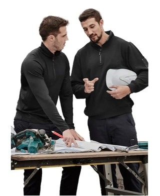 WORKWEAR, SAFETY & CORPORATE CLOTHING SPECIALISTS - Unisex 1/4 Zip Brushed Fleece Pullover