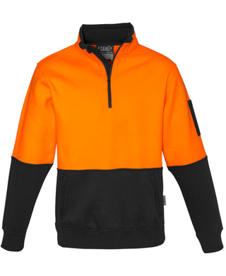 WORKWEAR, SAFETY & CORPORATE CLOTHING SPECIALISTS - Unisex Hi Vis 1/2 Zip Pullover