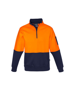 WORKWEAR, SAFETY & CORPORATE CLOTHING SPECIALISTS - Unisex Hi Vis 1/2 Zip Pullover