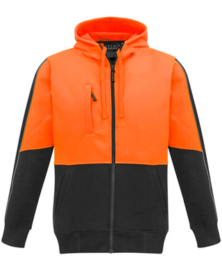 WORKWEAR, SAFETY & CORPORATE CLOTHING SPECIALISTS - Unisex Hi Vis Full Zip Hoodie