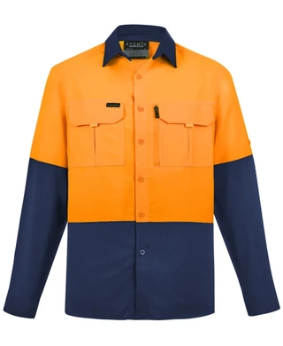 WORKWEAR, SAFETY & CORPORATE CLOTHING SPECIALISTS - Mens Hi Vis Outdoor L/S Shirt