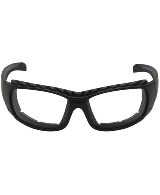 WORKWEAR, SAFETY & CORPORATE CLOTHING SPECIALISTS - ARMOUR RS5066 MBL.C - Matt Black Frame, Clear Lens - Semi Functional Goggles