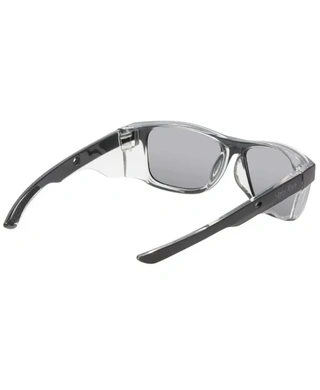 WORKWEAR, SAFETY & CORPORATE CLOTHING SPECIALISTS - SPARKIE RSP545X MBL.SM - Matt Black Frame, Smoke Polarized Lens - Safety Polarized