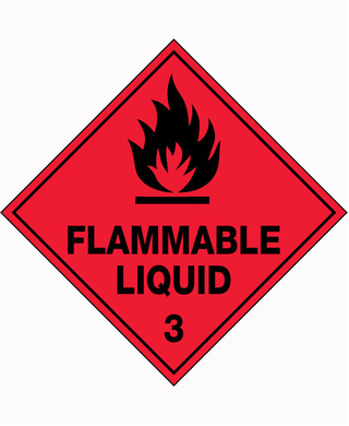 WORKWEAR, SAFETY & CORPORATE CLOTHING SPECIALISTS - 270x270mm - Metal - Flammable Liquid 3