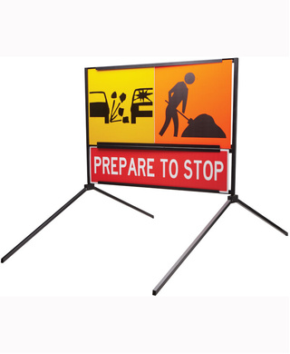 WORKWEAR, SAFETY & CORPORATE CLOTHING SPECIALISTS - 1200x900mm Multi-Message Frame-Black-1200x900mm