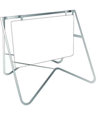 WORKWEAR, SAFETY & CORPORATE CLOTHING SPECIALISTS - 900x600mm Swing Stand (Sign Not Included)-Steel-900x600mm