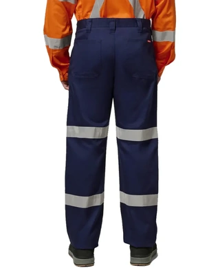 WORKWEAR, SAFETY & CORPORATE CLOTHING SPECIALISTS - Foundations - Cotton Drill Pant with 3M Tape