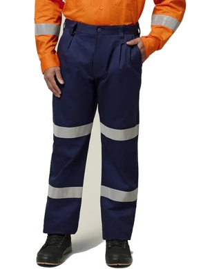 WORKWEAR, SAFETY & CORPORATE CLOTHING SPECIALISTS - Foundations - Cotton Drill Pant with 3M Tape