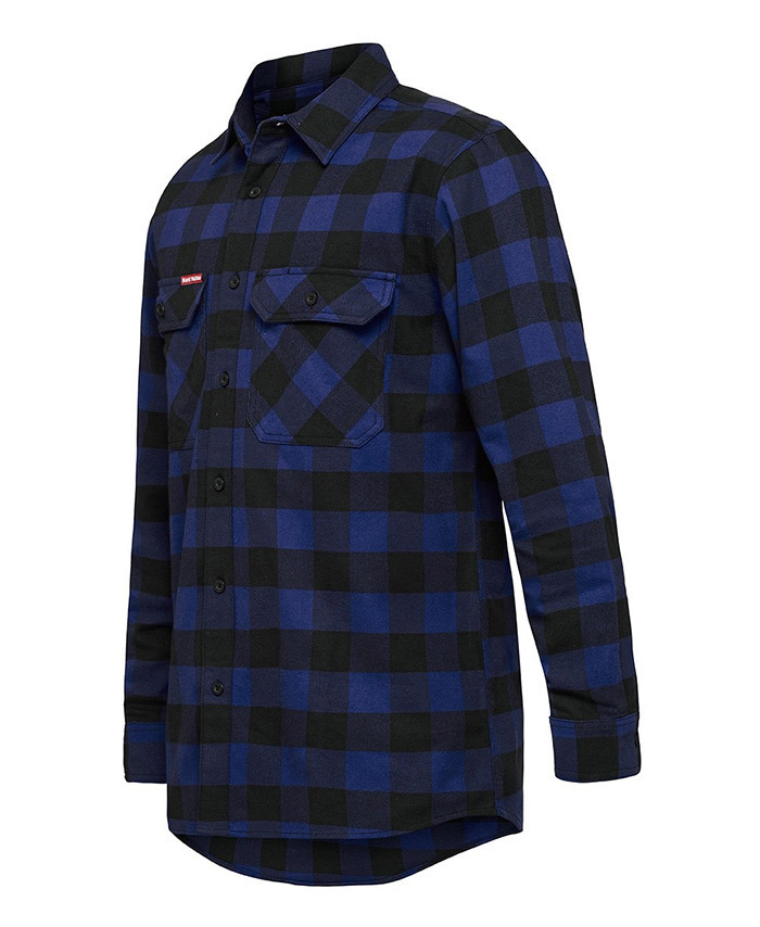 WORKWEAR, SAFETY & CORPORATE CLOTHING SPECIALISTS - FOUNDATIONS - CHECK FLANNEL LONG SLEEVE SHIRT
