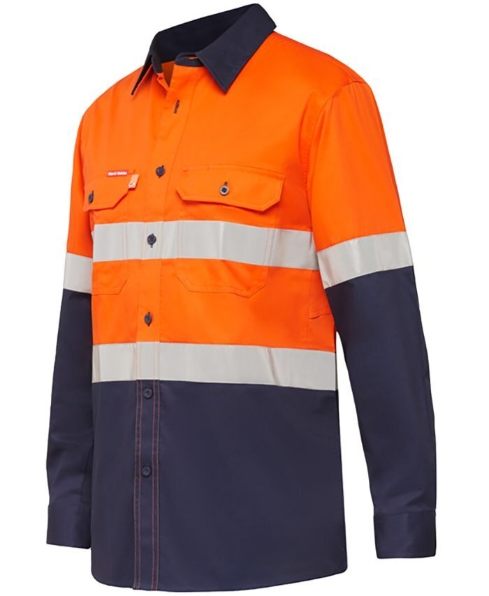 WORKWEAR, SAFETY & CORPORATE CLOTHING SPECIALISTS - Koolgear - Ventilated Hi-Vis Two Tone Shirt with Tape Long Sleeve